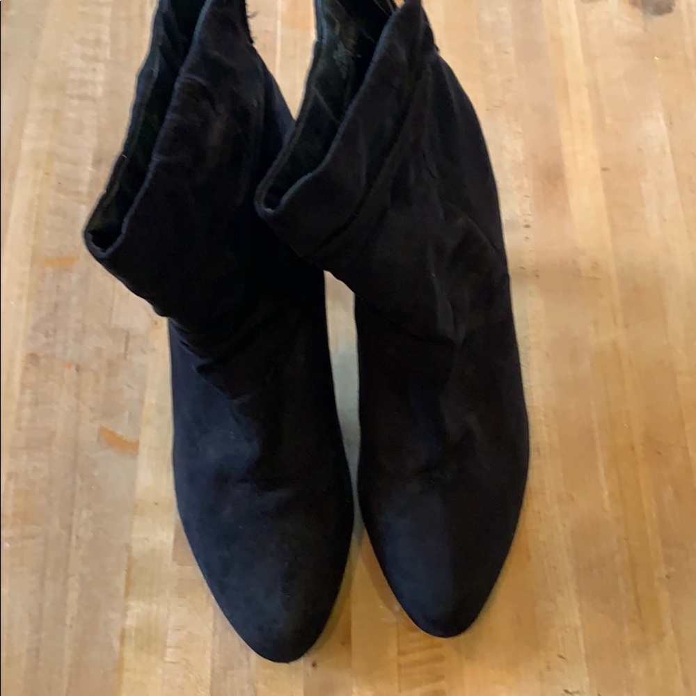 Black booties 9.5